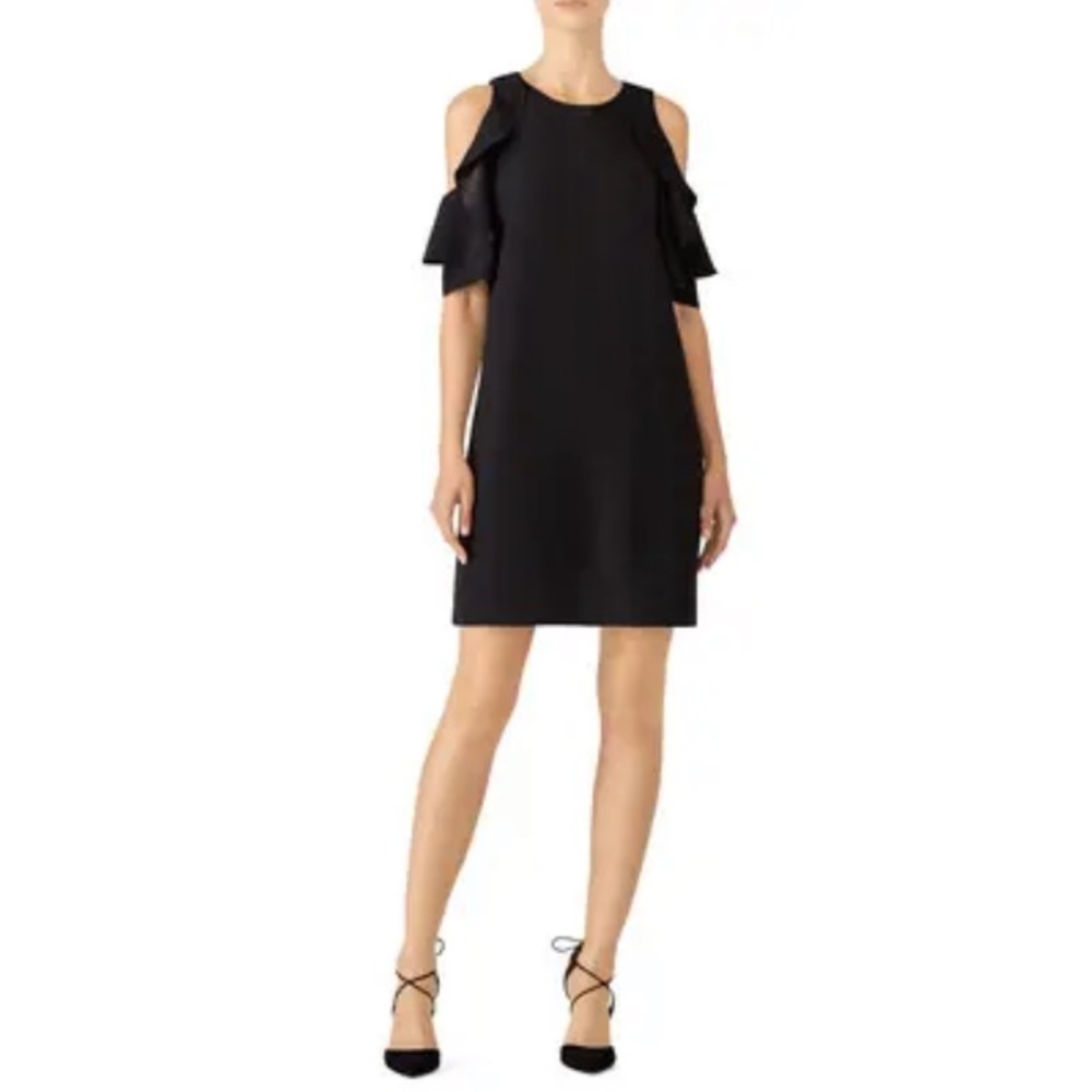 Kate Spade Cold Shoulder Ruffle Dress